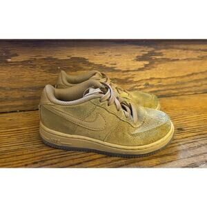 Nike Air Force 1 LV8 3 Kids Size 9.5C Shoes Wheat Gum Light Brown Athletic